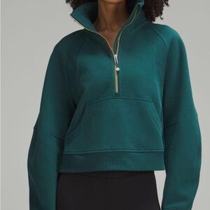 Lululemon Half Zip Scuba Gold Zipper